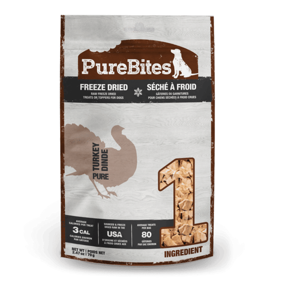 PureBites Turkey Freeze Dried Dog Treats