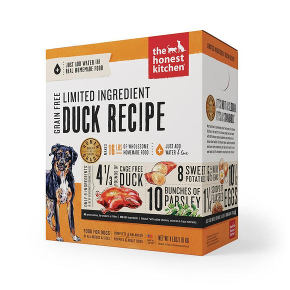 The Honest Kitchen Limited Ingredient Duck Recipe Dehydrated Dog Food