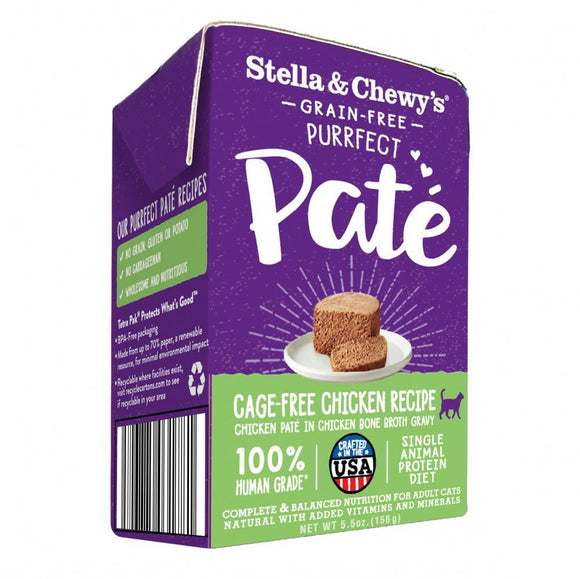 Stella & Chewy's Purrfect Pate Cage Free Chicken Recipe Wet Cat Food