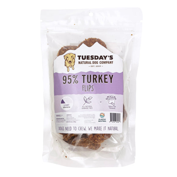 The Natural Dog Company 95% Turkey Flips