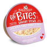 Stella & Chewy's Lil' Bites Savory Stews Chicken & Turkey Dinner in Broth