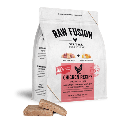 Vital Essentials Fusion Frozen Chicken Dinner Patties