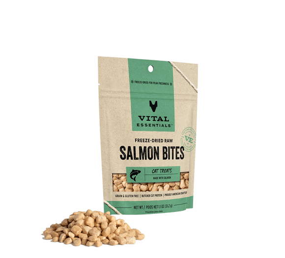 Vital Essentials Vital Cat Freeze Dried Grain Free Wild Alaskan Salmon Cat Treats
