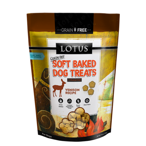 Lotus Venison Recipe Soft Baked Dog Treats